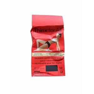 Thinx for All Women's S Black Period Underwear Panties Super Absorbency Brief